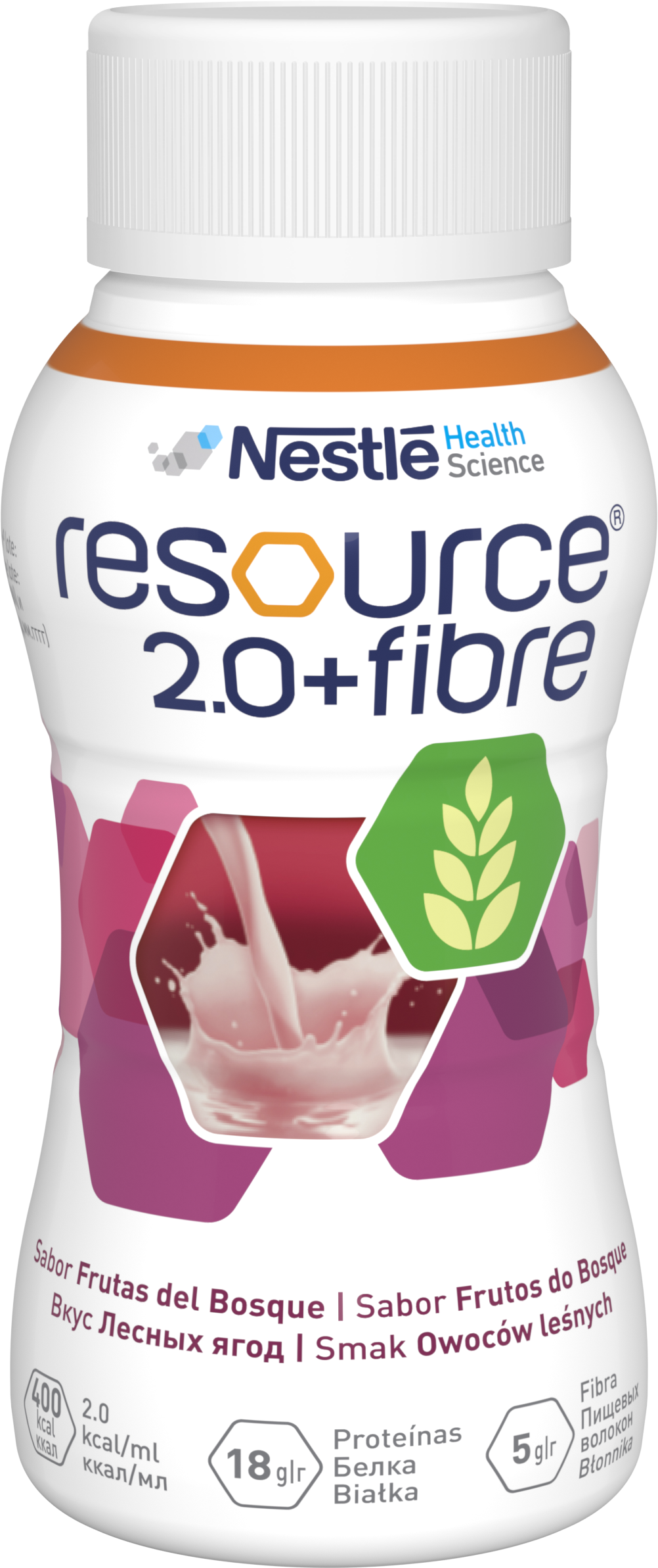 Resource 2.0+Fibre o smaku owoców leśnych