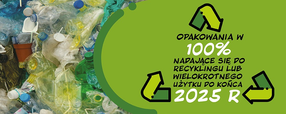 Opakowania w 100% nadające się do recyklingu lub wielokrotnego użytku do 2025 roku
