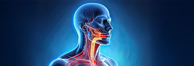 Zdjęcie ludzkiego ciała z bólem gardła