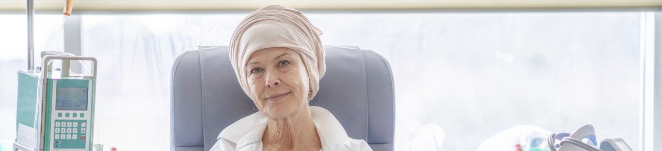 Kobieta w trakcie chemioterapii